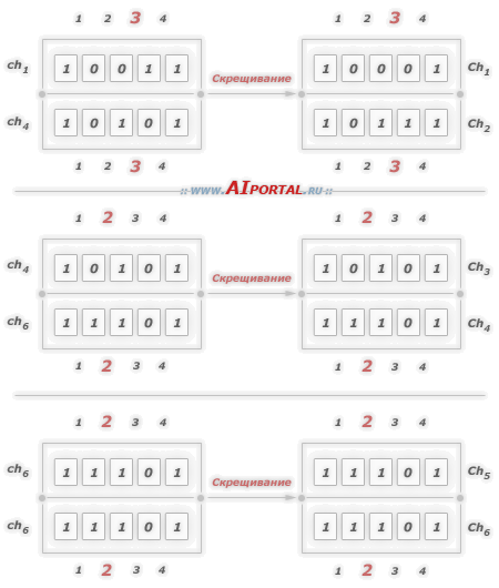 Скрещивание хромосом